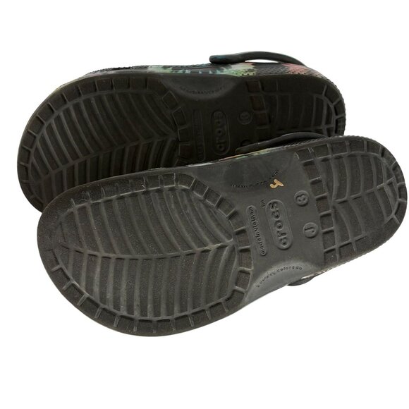Crocs Classic Clog Black Groovy Tie-Dye Size 3 Juniors - Picture 3 of 6